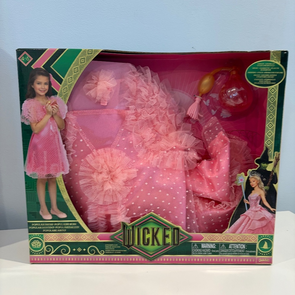 Wicked Deluxe Glinda Popular Dress Up Set - New in Box